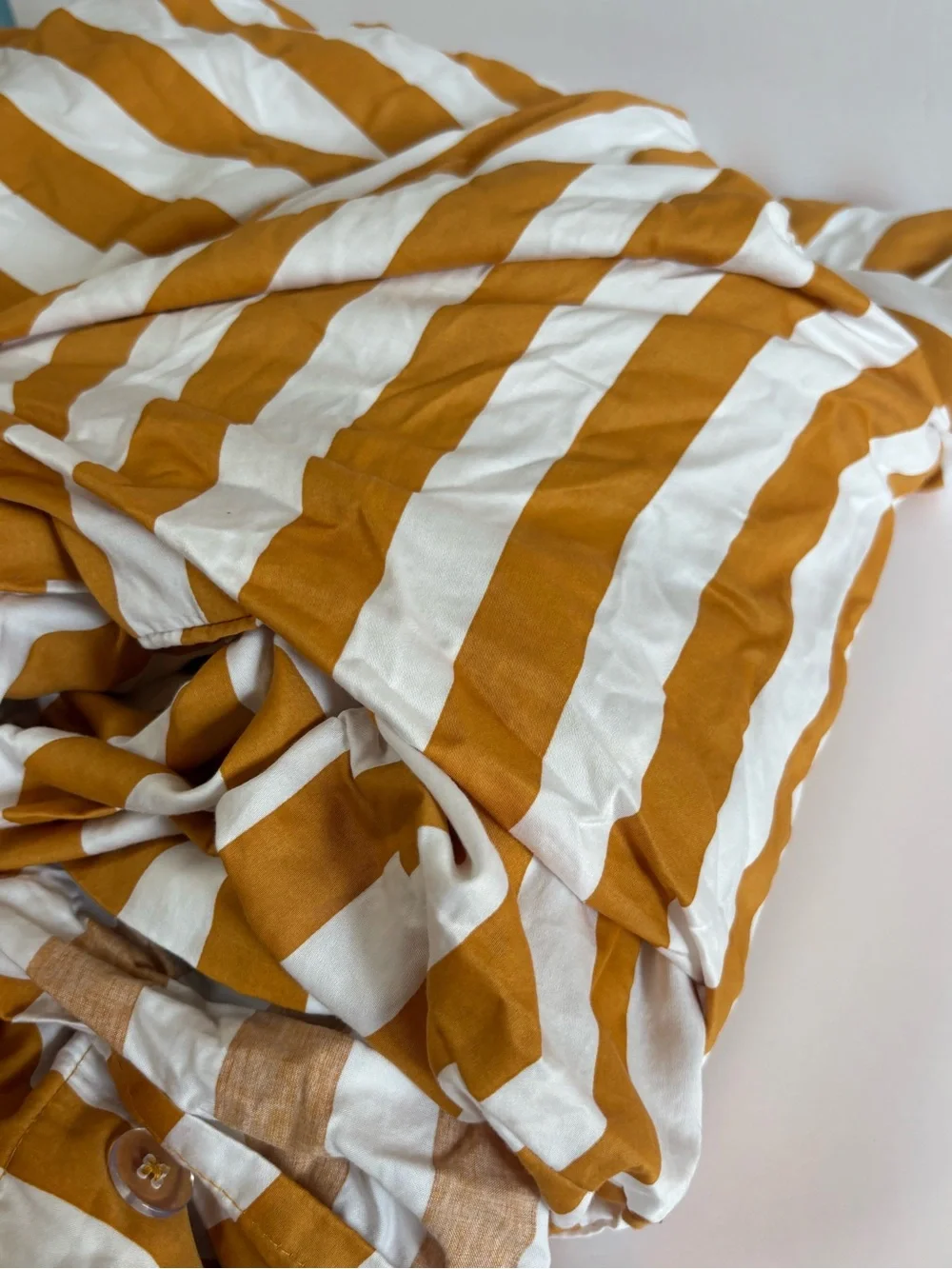 NWOT Anthropologie Organic Cotton Sateen Printed Duvet Cover Size Queen